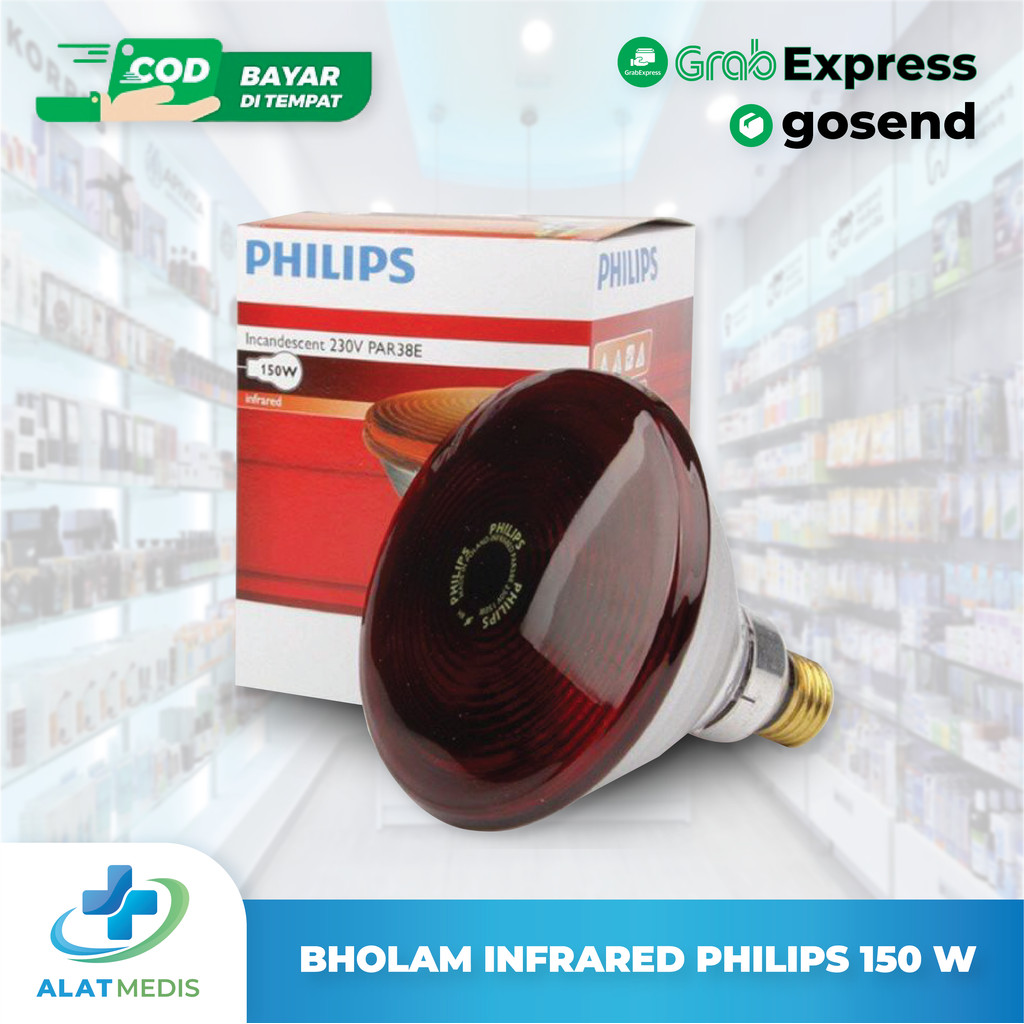 Jual Lampu terapi infrared phillips / Bholam Fisioterapi Phillips 150 ...