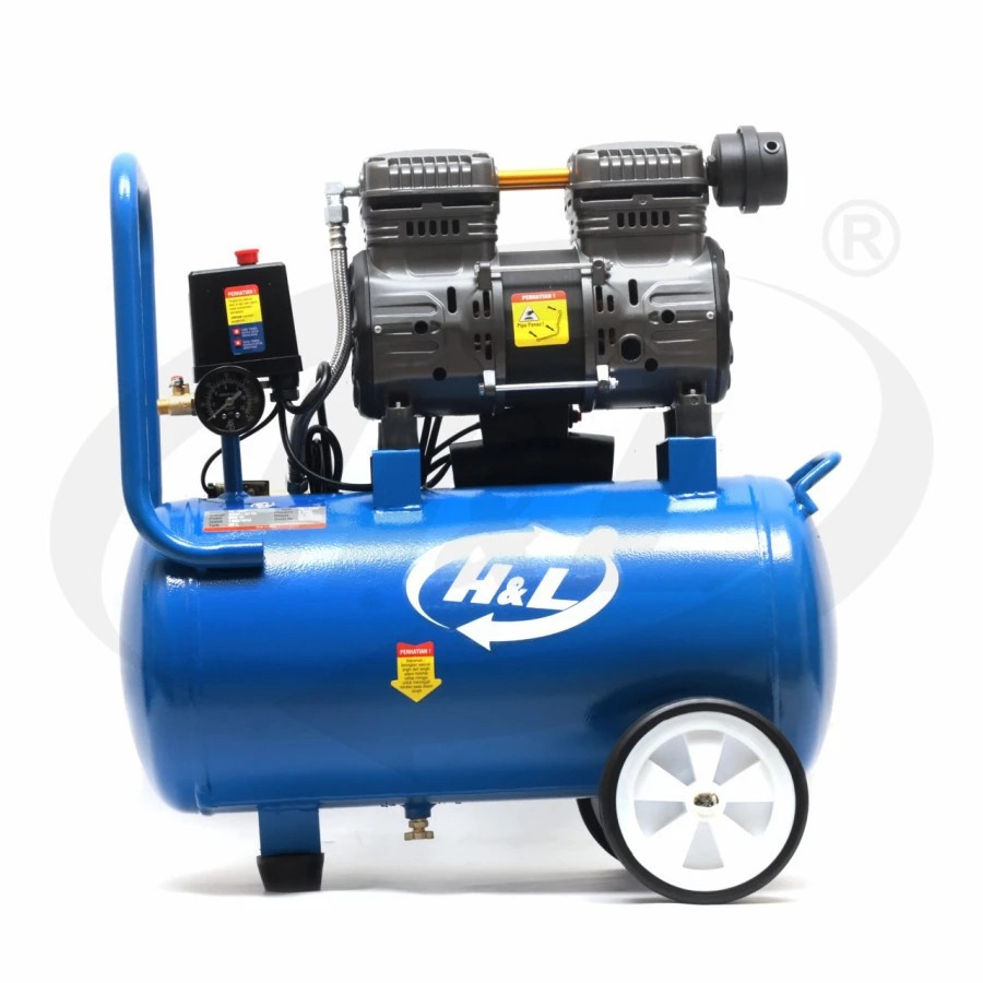 Jual Mesin Kompresor Angin Oilless Silent 24L/Air Compressor HnL 24 ...