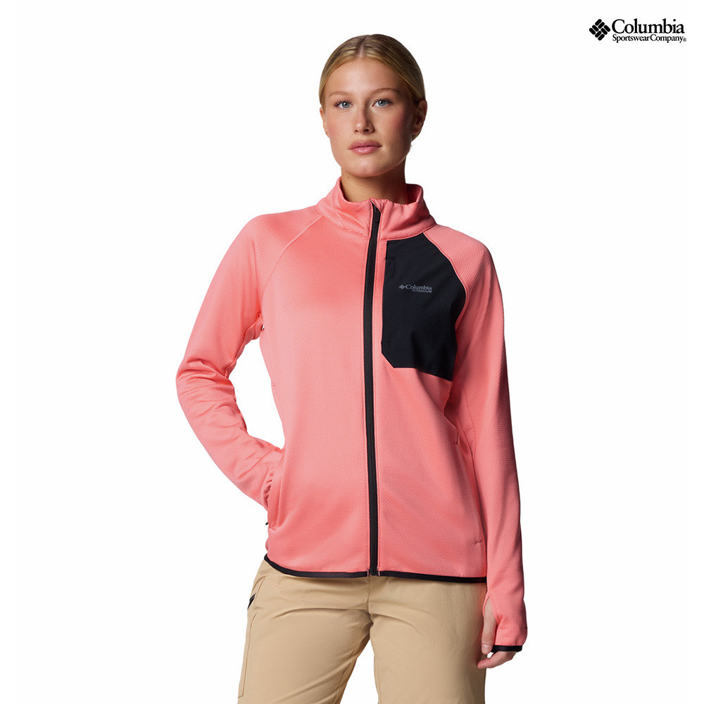Columbia Essential Hike Grid Fleece Giacca In Pile Full Zip Donna - Morbida, Traspirante, Con Tasche