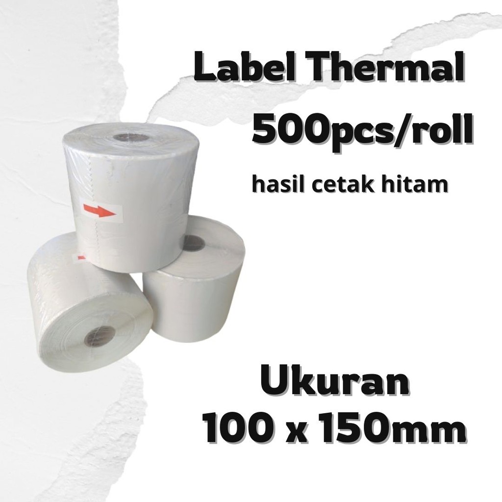 Jual Label Barcode / Kertas Sticker Thermal Resi Winstar 100 x 150 mm ...