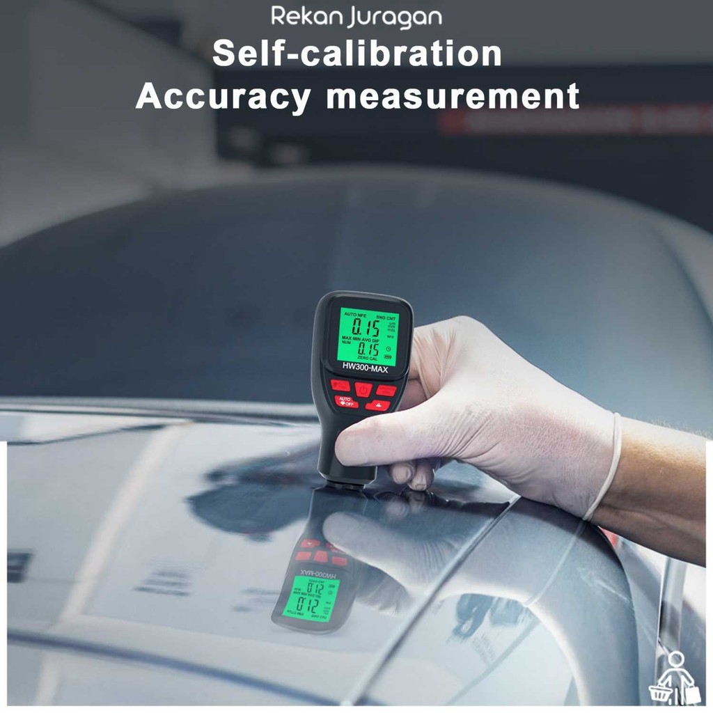 Jual JUANJUAN Alat Ukur Ketebalan Cat Digital Coating Thickness Gauge ...