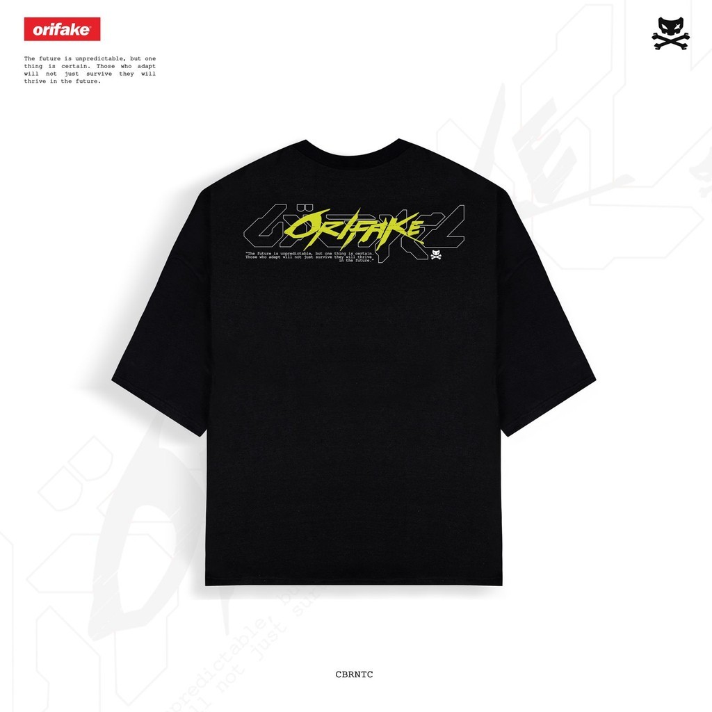 Jual ORIFAKE- T-Shirt Oversize Design Cybernatic Black | Shopee Indonesia