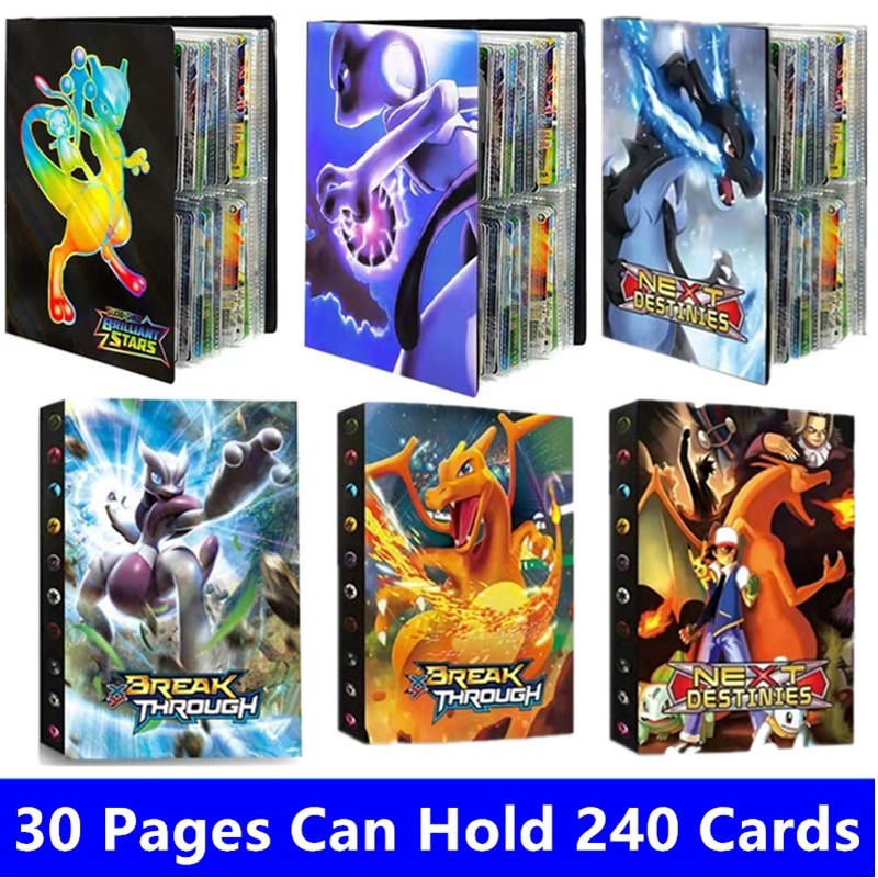 Jual Charizard 240Pcs Album Card Book Map Letter Mewtwo Holder Binder ...
