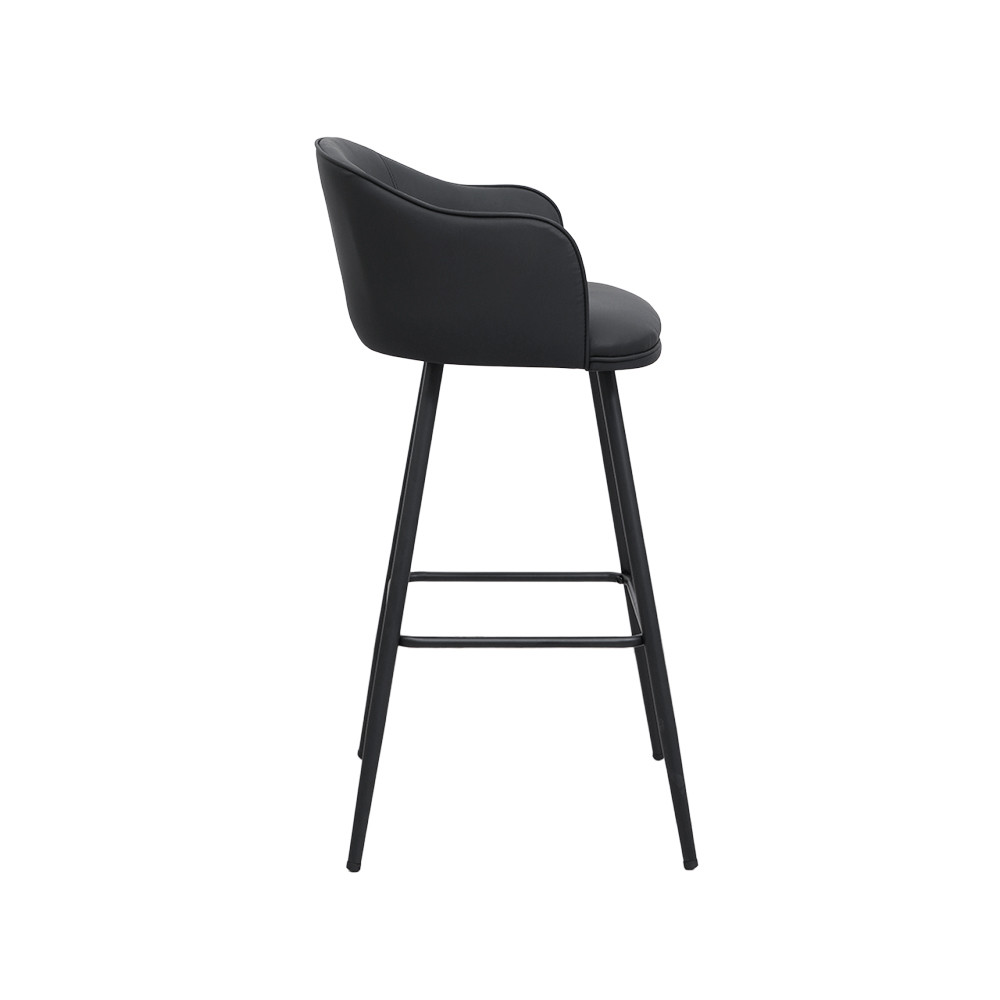 Jual Informa Yafford Kursi Bar Kulit - Hitam Bar Stool Kursi Kafe ...