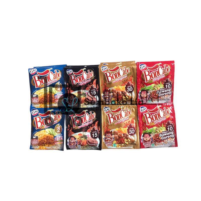Jual Boncabe Sachet 6gr Renteng Isi 12pc Sachet / Bon Cabe Bubuk Cabe ...
