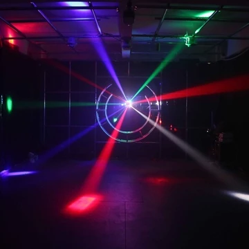 GVT Lampu Proyektor Disco Ball Moving Head 120W – 16 LED DMX512 RGB Untuk Pencahayaan Acara
