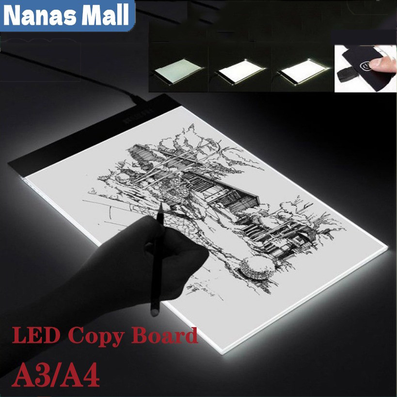 Jual A3/A4 LED Drawing Tracing Board Stensil Board Papan Jiplak Gambar ...