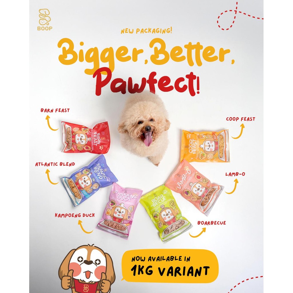 Jual KL BOOP 1KG Barn Feast Dog Meals | Shopee Indonesia