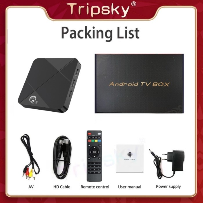Jual Android Box Tv Ram 2GB 16GB Rom Q3 Android 9 STB Tv Box 4K Smart ...