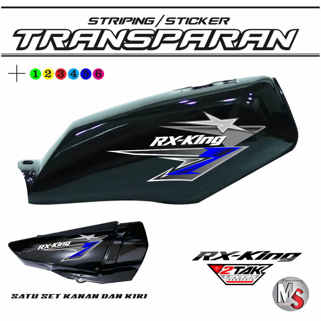 Jual STIKER TRANSPARAN YAMAHA RX KING 135 RACING FACTORY RACING ...