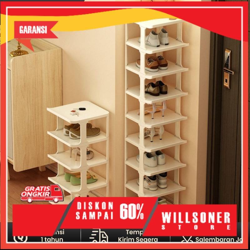 Jual Rak Sepatu Susun Tertutup Rak Sepatu Aesthetic Tempat Sepatu Rak ...