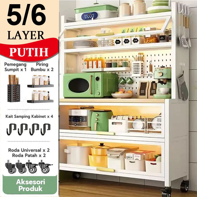 Jual Rak Lemari Dapur / Lemari Penyimpanan Sisi Ruang Makan / Lemari ...