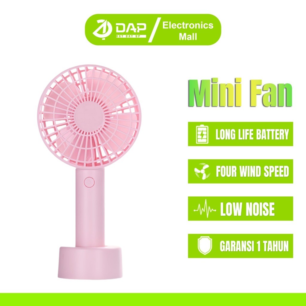 Jual DAP D-B03 USB Charging Portable Fan – 4 Speed Desk Fan with 2200 ...