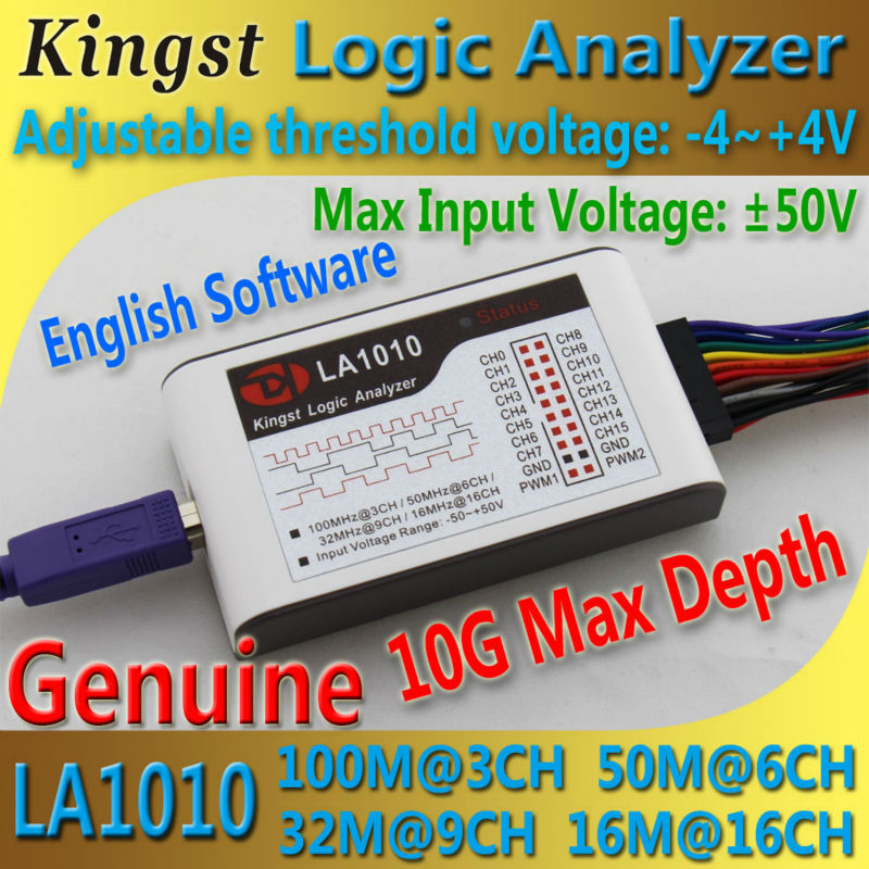 LA1010 USB Logikanalysator 16 Kanäle 100MHz - Professionelles Debug-Tool Für Elektronik Entwickler