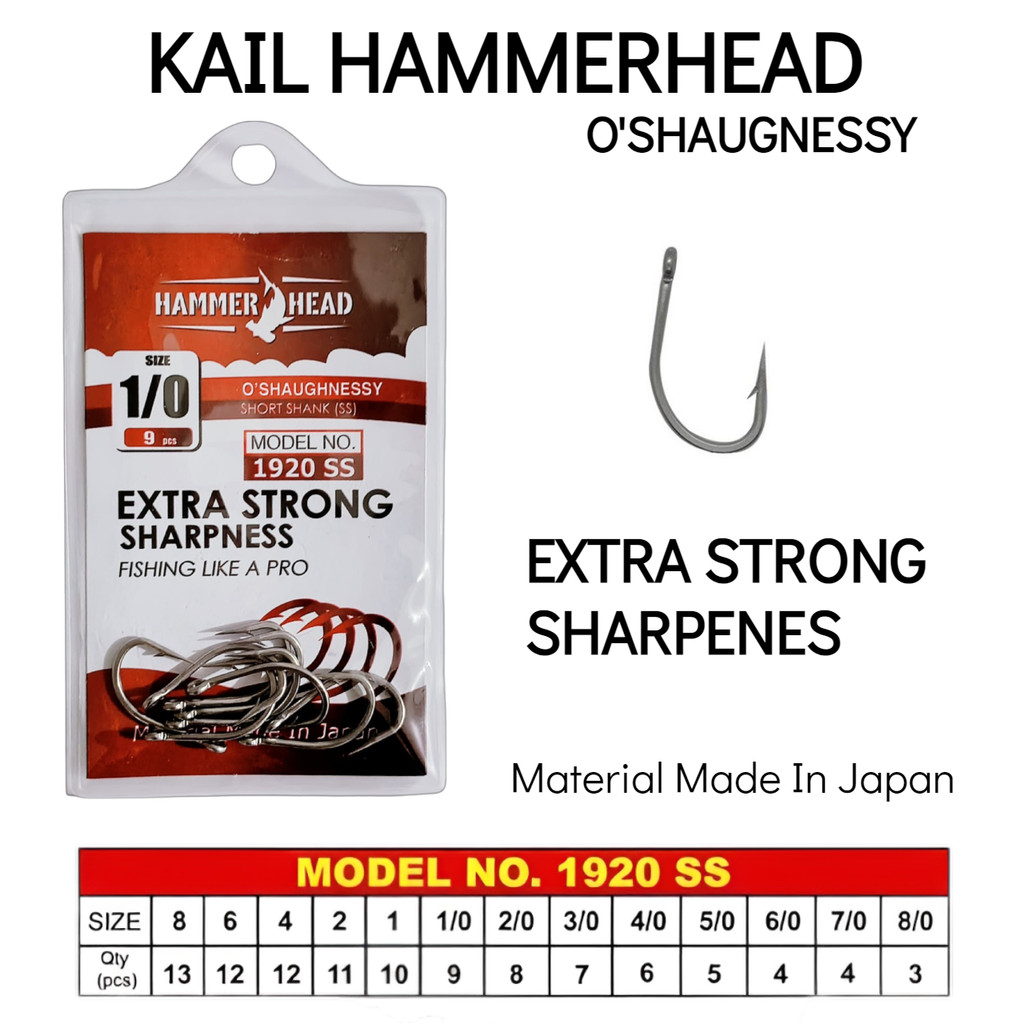 Jual Mata Kail Hammer Head Oshaughnessy Model 1920 Ss Ukuran Besar ...