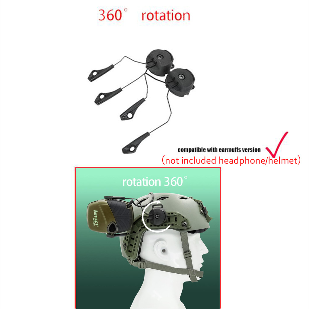3M Peltor Comtac XP für Ops-Core Helm mit ARC Rail (MT17H682P3AD-D68PS