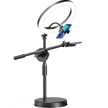 Penyangga Live Streaming Tripod Overhead Stand Hp Tipe FM74 Tripod Konten Kreator Mudah Praktis
