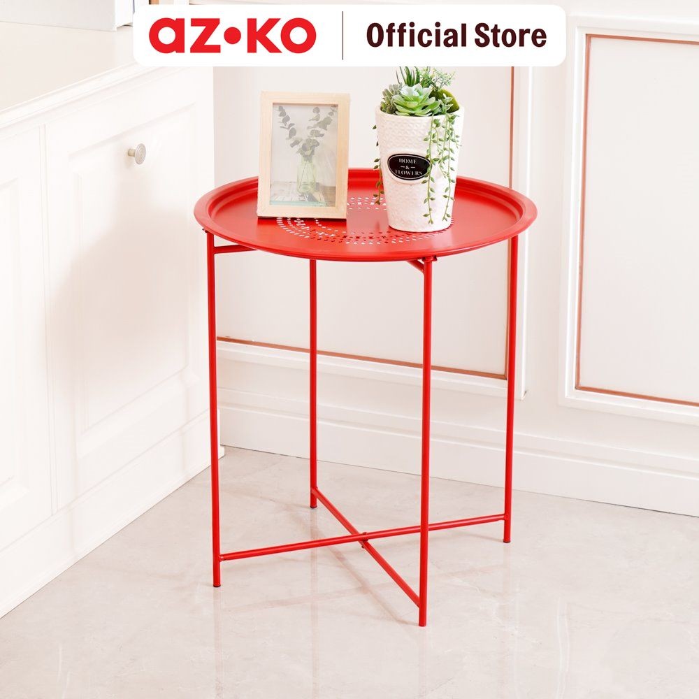 Jual AZKO SOLEIL MEJA TERAS DENGAN TRAY - MERAH MEJA LUAR RUANGAN ...