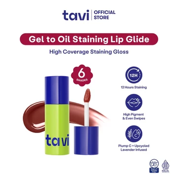 OMBRE LIPS TAVI 2 Lip Glide Bundle Gel To Oil Staining Lip Glide (Oil Infused Glossy Lip Tint)