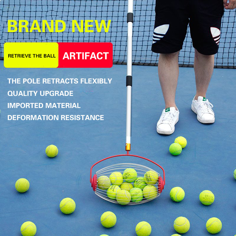 Jual Tennis Ball Picker Collector Retriever Long Handle Telescopic Ball ...