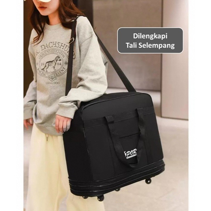 Jual TAS TRAVEL RODA JUMBO 4 TINGKAT / TRAVEL BAG JUMBO / DUFFEL BAG ...