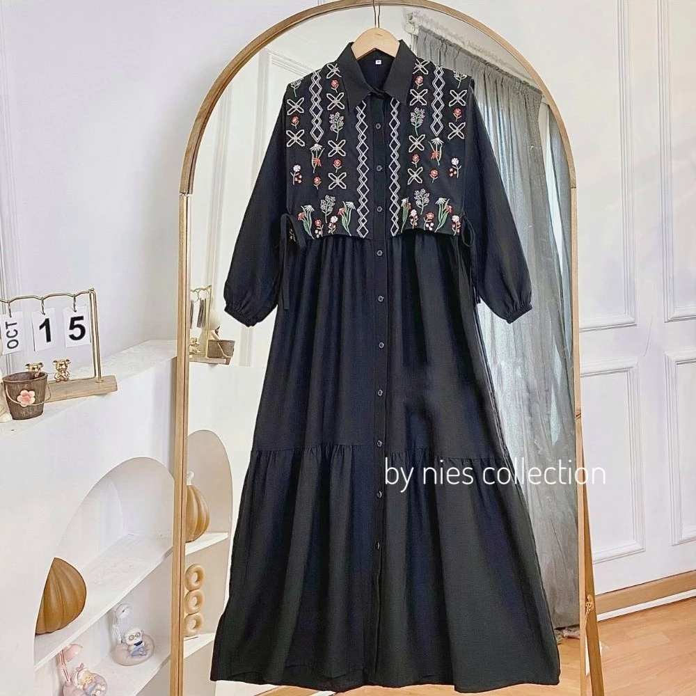 Detail Bahan dan Potongan Gamis Azizah