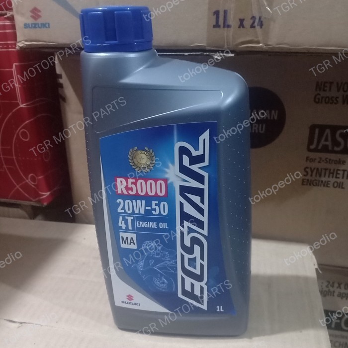 Jual JJH OlLI SUZUKI ECSTAR R5000 1L Liter 1000 ML SAE 20W50 MA Manual ...