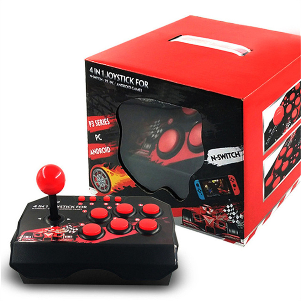 Jual 4 in 1 Retro Arcade Station Fighting Stick Game Joystick ...