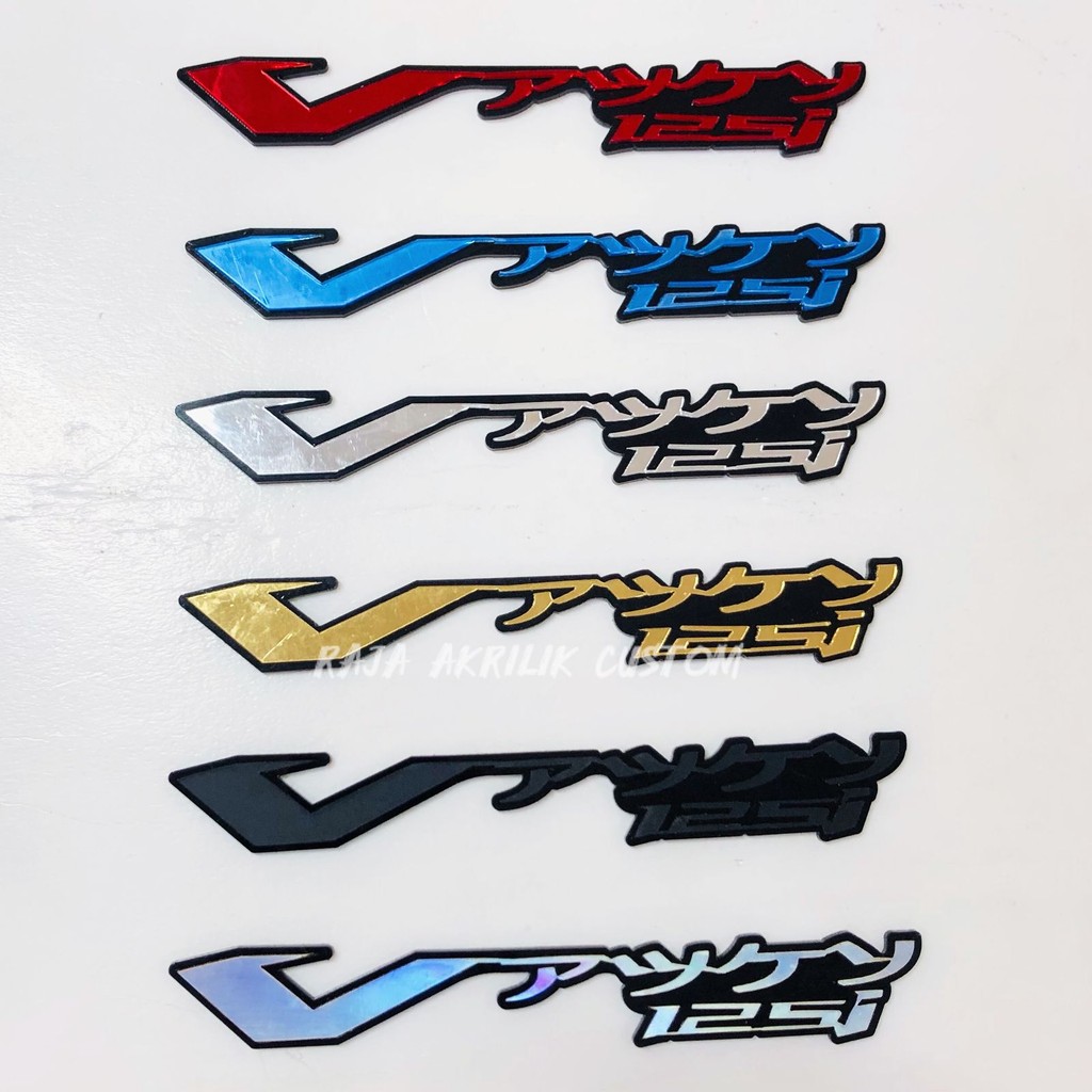 Jual RAC Emblem Vario japan/jepang, Emblem Vario double akrilik ...