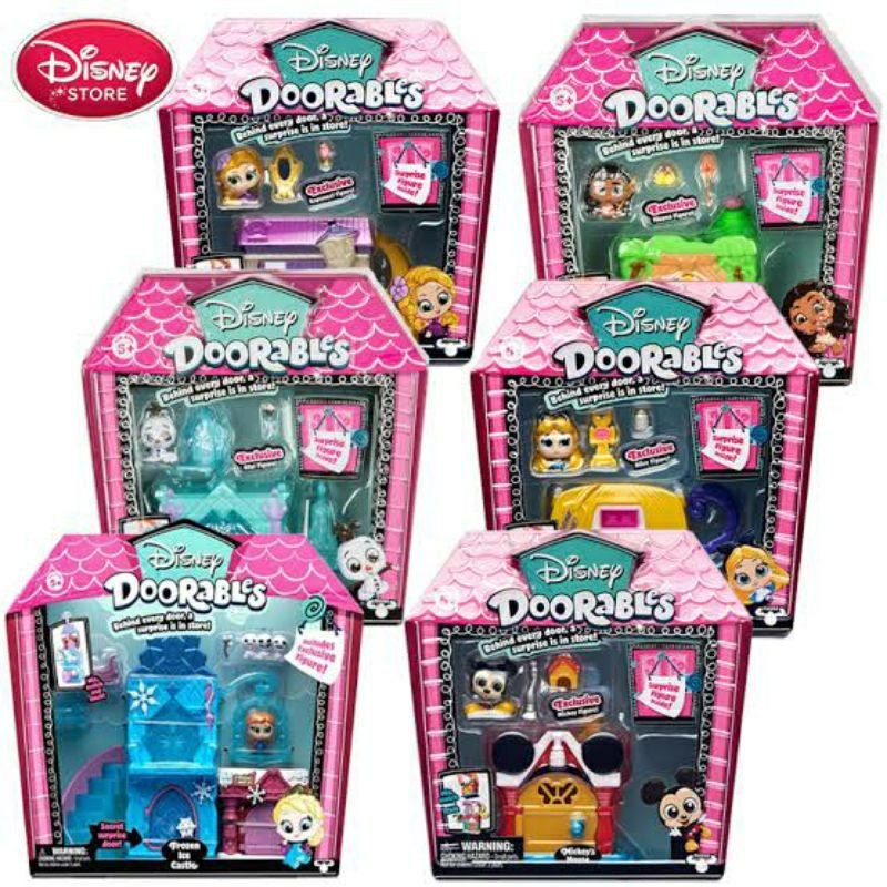 Jual Disney Doorables Stack Playset Boneka Princess Mickey Mouse ...