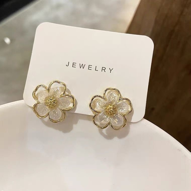 Jual Anting Gerda Flower Anting Bunga Gaya Elegan Anting Fashion Alloy ...