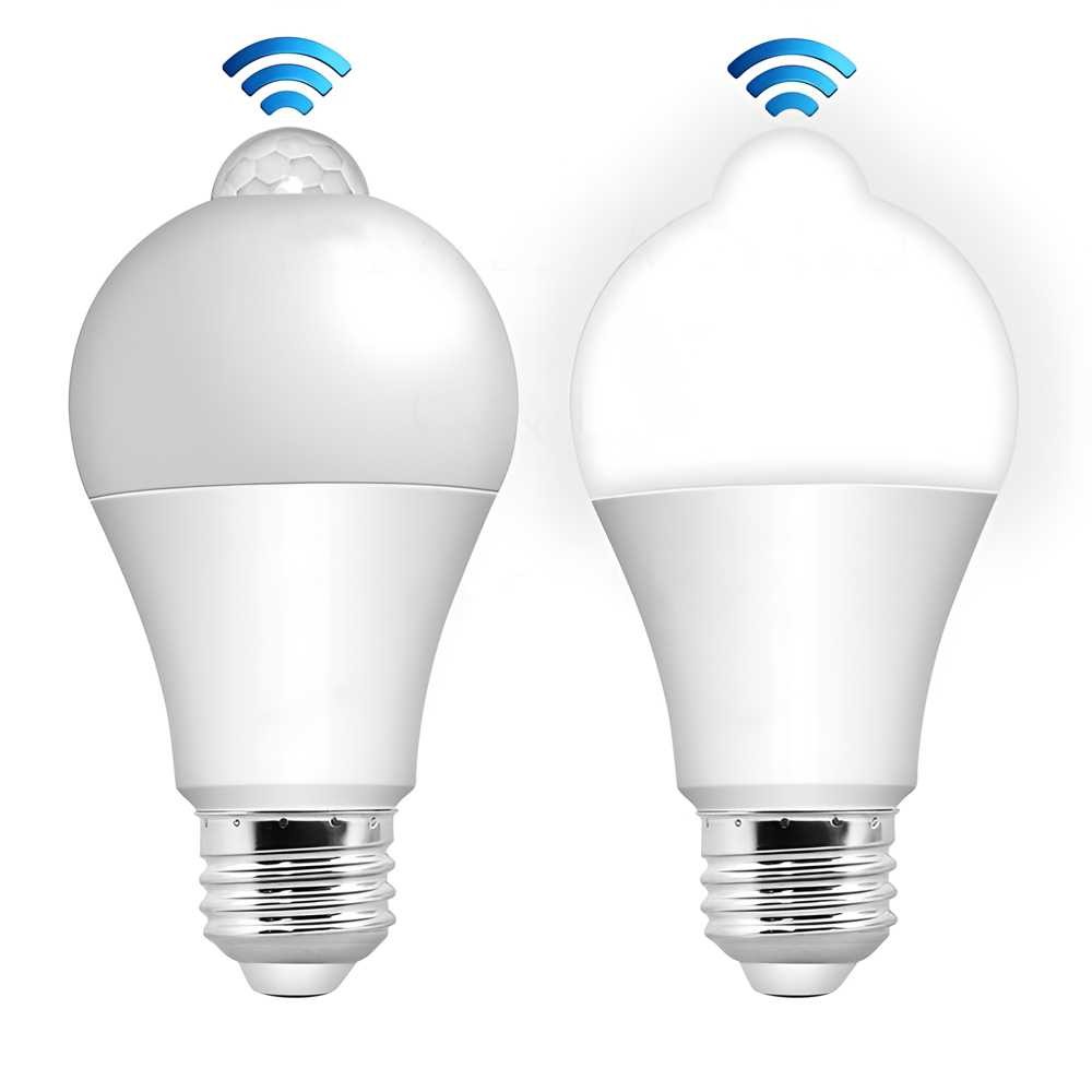 Jual ExLED Lampu LED dengan PIR Sensor E27 Warm White 3500K 12W - Ex01 ...