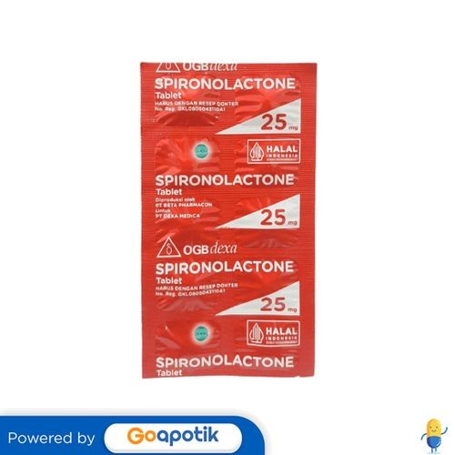 Jual Spironolactone Ogb Dexa Medica 25 Mg Strip 10 Tablet / Diuretik ...