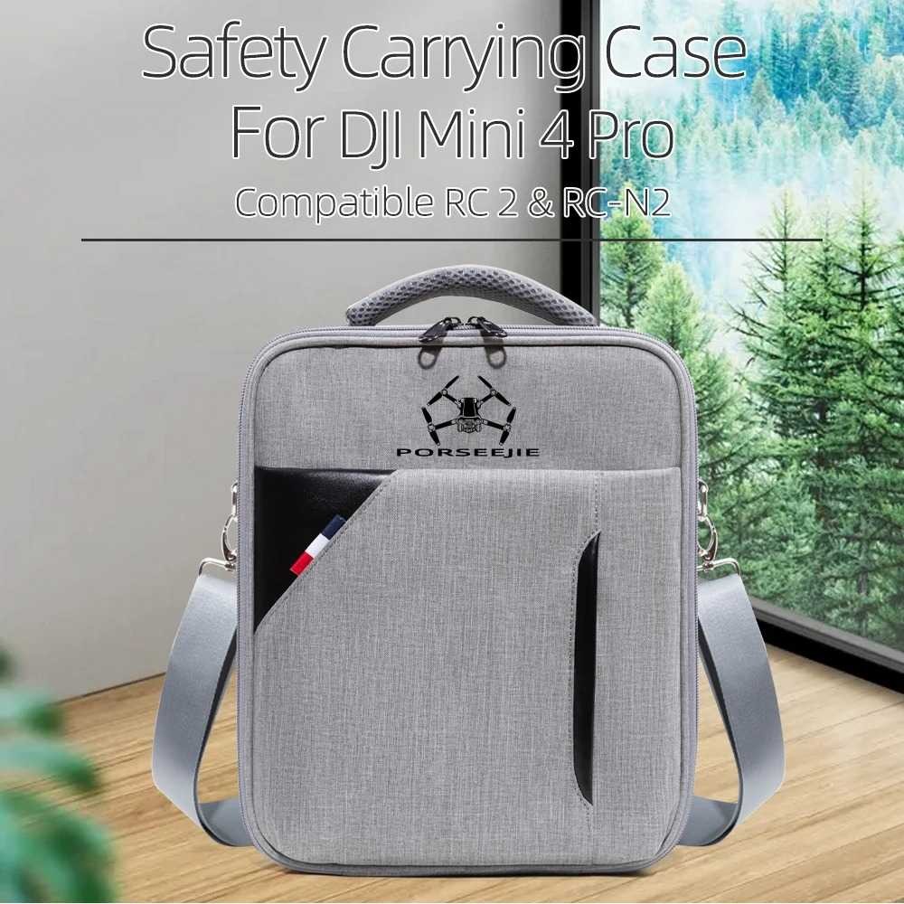 Carrying Case For DJI Mini 4 Pro Fly More Combo (RC-N2 Or RC 2 Controller), Mini 4 PRO Storage Bag Protective Cover Portable Travel Organizer Shoulder Bag Drone Accessories Case - View #6