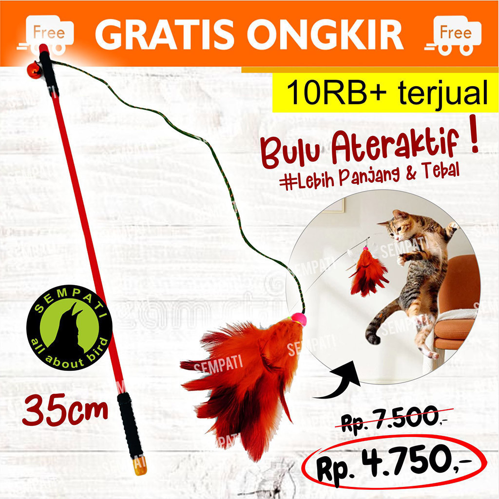 Jual SEMPATI MAINAN KUCING KITTEN MURAH TONGKAT STIK ROPE MAINAN KUCING ...