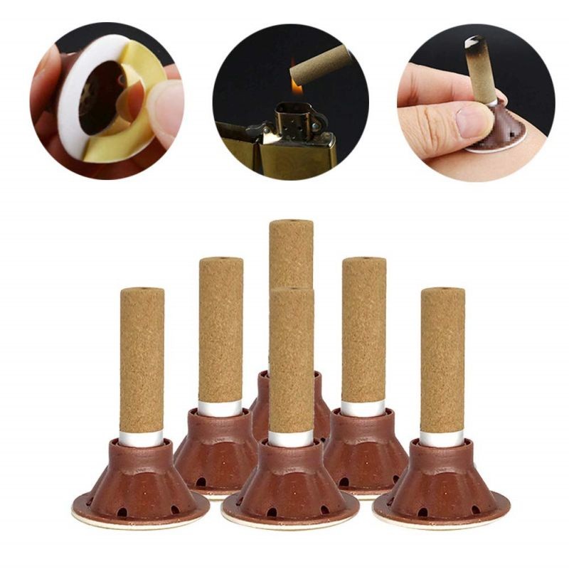 Jual 50Pcs Moxa Stick Tanpa Asap Moksa Tempel Moxibustion Moksibusi 7mm ...