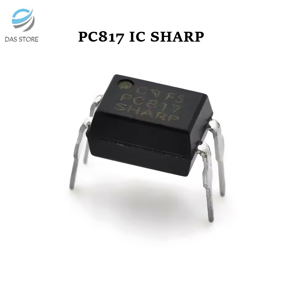Sharp PC817C Optocoupler – 1 Channel Optical Isolator IC – DIP-4 (Choose Quantity: 1 To 10 Pcs)