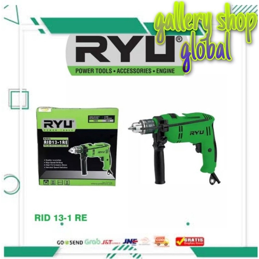 Jual RYU RID 13-1 RE IMPACT DRILL MESIN BOR BETON LISTRIK KAYU BESI3 ...
