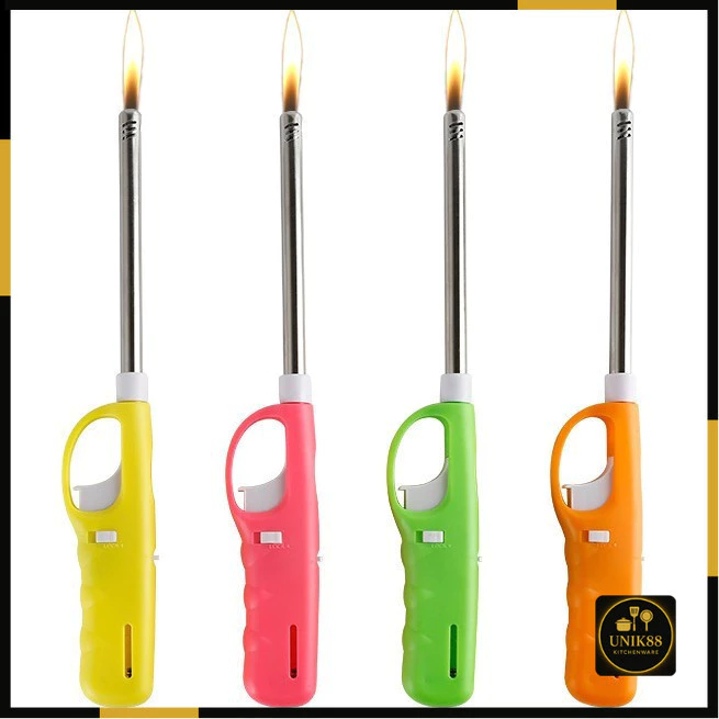 [UNIK88] Alat Pemantik Api Kompor Gas Siap Pakai Alat Pematik Korek Api Stainless Lighter Panjang | AutoStock