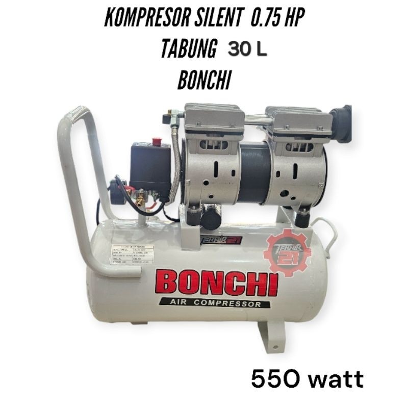 Jual KOMPRESOR SILENT BONCHI 30 L KOMPRESOR LISTRIK BONCHI | Shopee ...