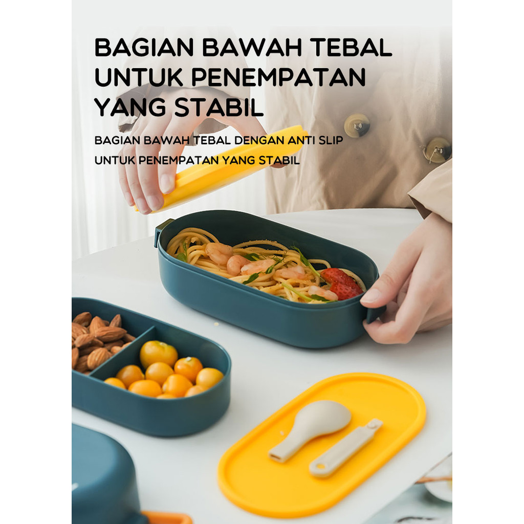 Jual BOX Protection BONBOX Premium 2-Tier Lunch Box with Utensils ...