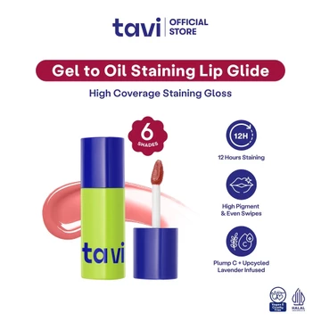 OMBRE LIPS TAVI 2 Lip Glide Bundle Gel To Oil Staining Lip Glide (Oil Infused Glossy Lip Tint)