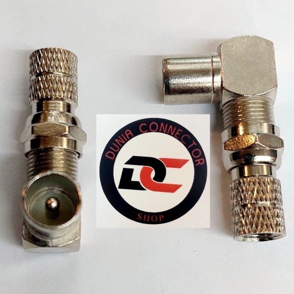 Jual ACC99 KONEKTOR L F FEMALE TO TV MALE PLUS F 5C DRAT STANDAR ...