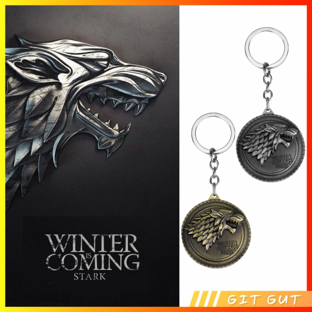 Jual Keychain Gantungan Kunci Game of Thrones House of Stark Logo ...