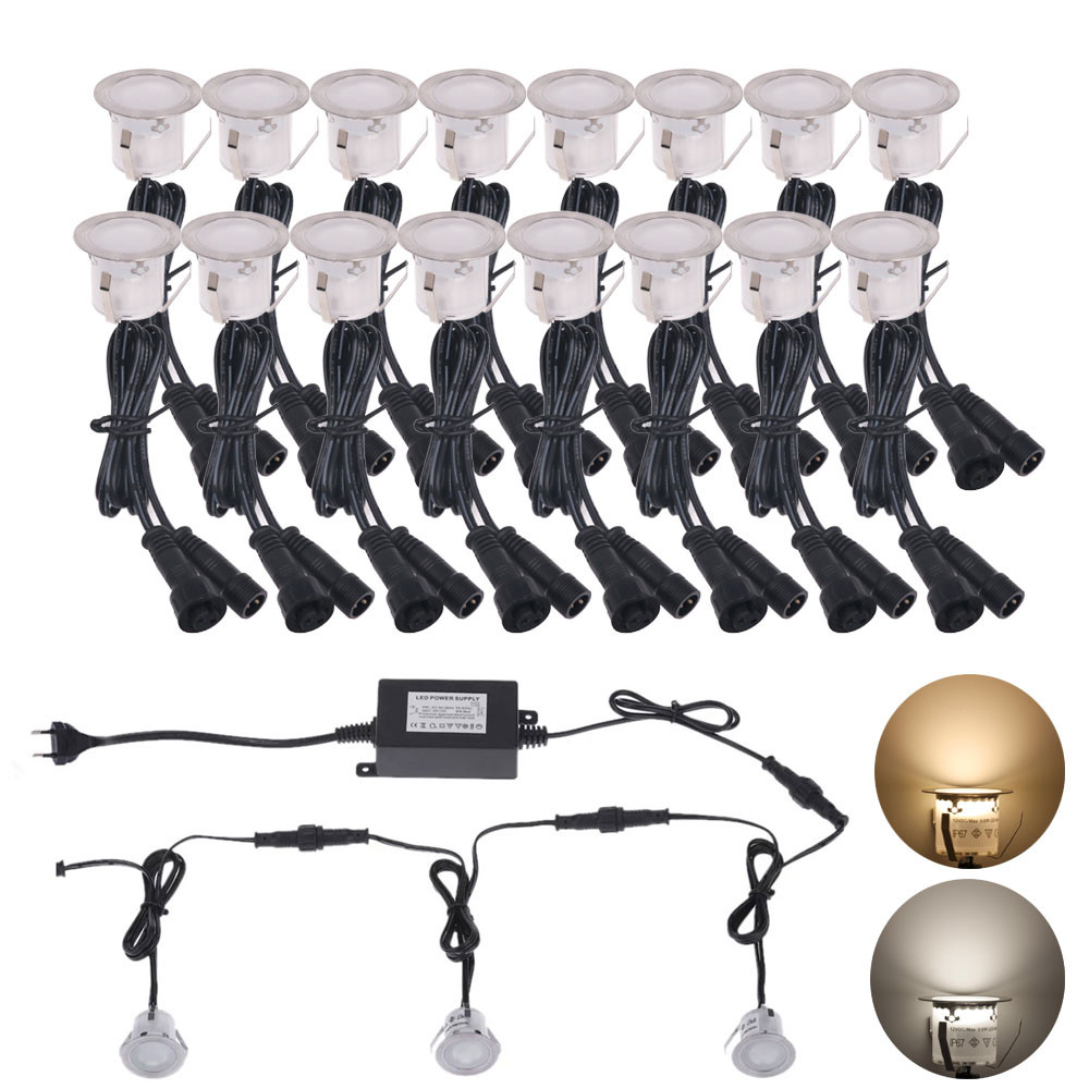 Jual Led Deck Light Kit DC 12V Waterproof Underground light 2835 ...