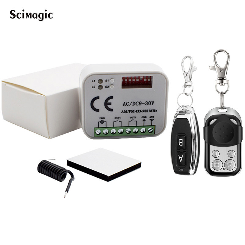 Jual Garage Gate Door Remote Control Universal Receiver 12V 24V 9-30V ...