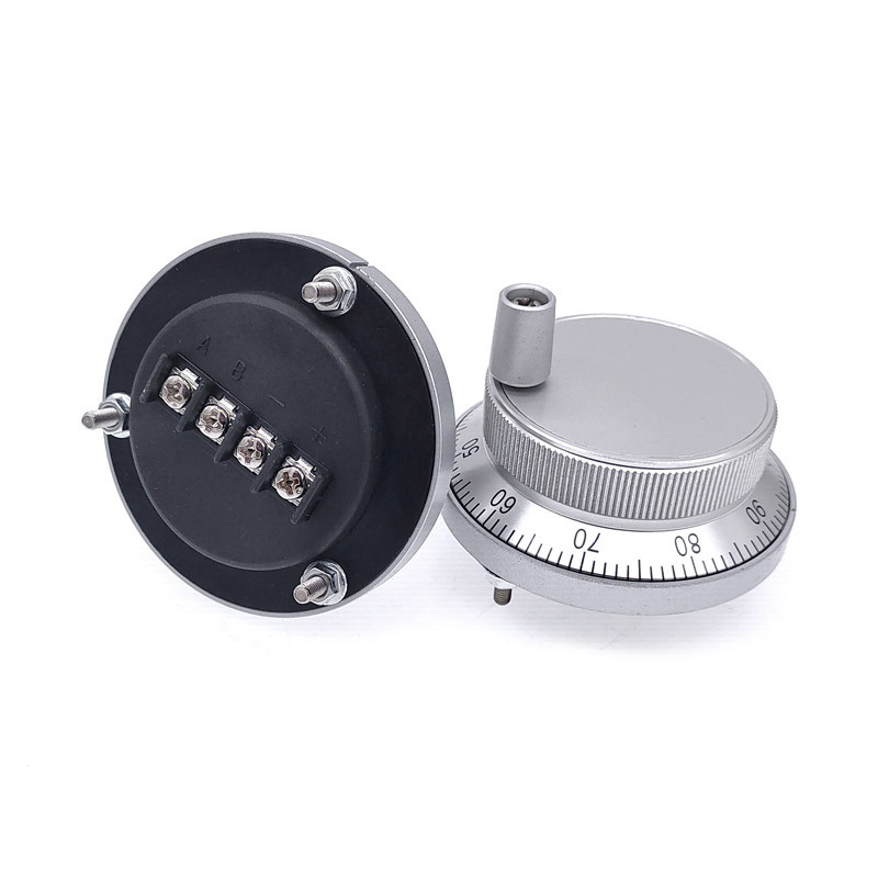 Jual 1Pc Handwheel CNC Pulser 60mm Pulse 100 5V 4Pin 6Pins Manual Pulse ...