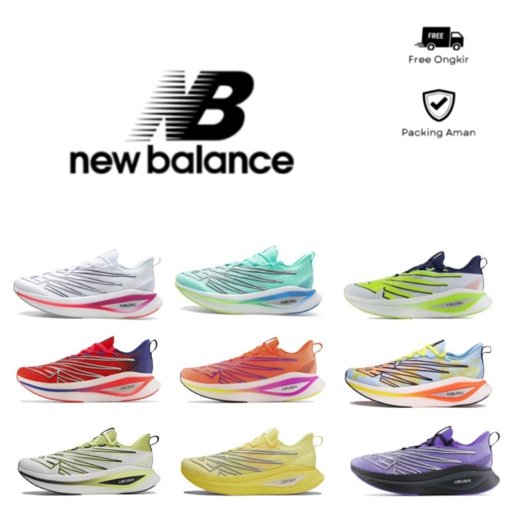 NEW BALANCE FUELCELL SC ELITE V3 full-palm carbon plate high-elastic sports  marathon shoes breathab