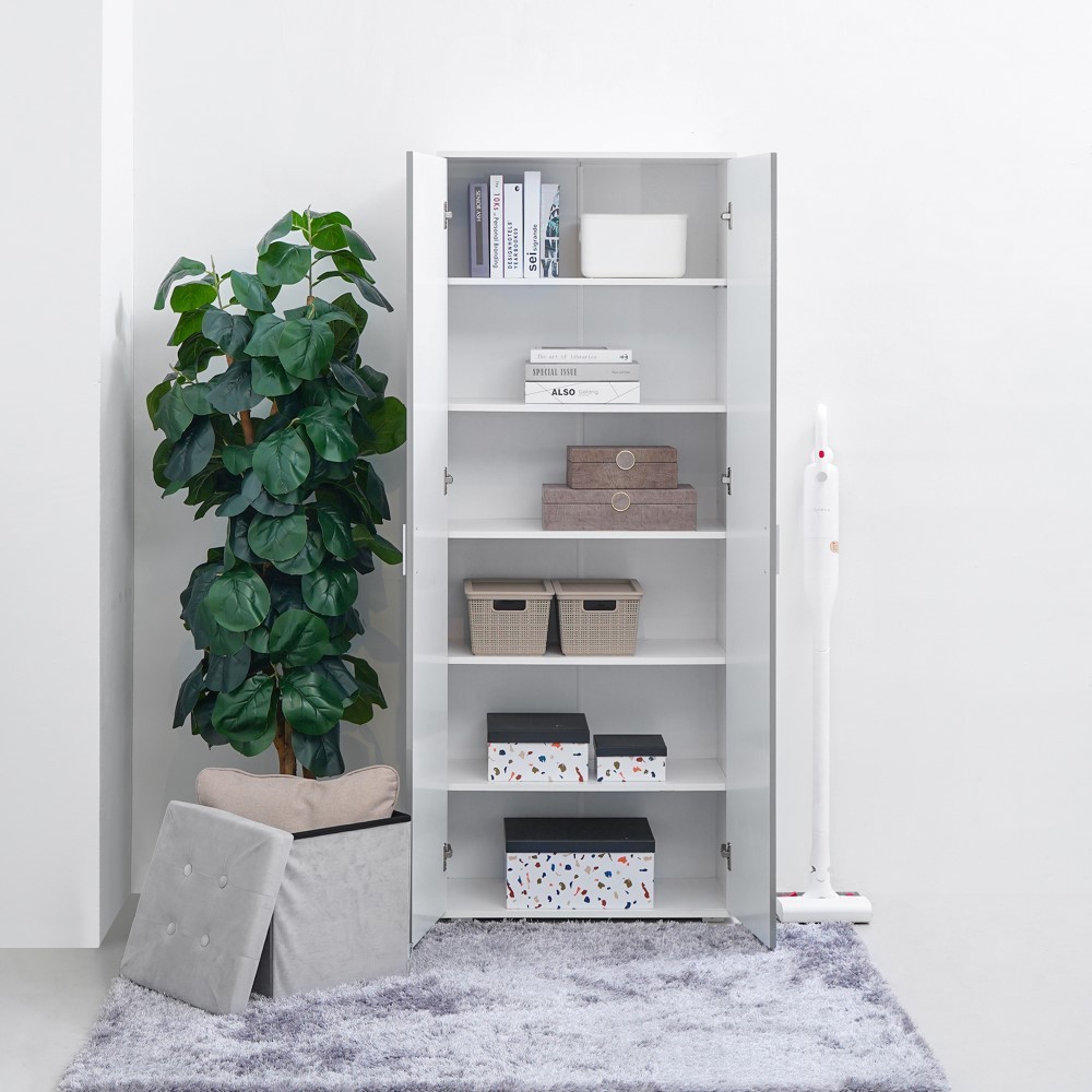 Jual Informa Bloome Lemari Kantor 2 Pintu - Abu-Abu/Putih File Cabinet ...