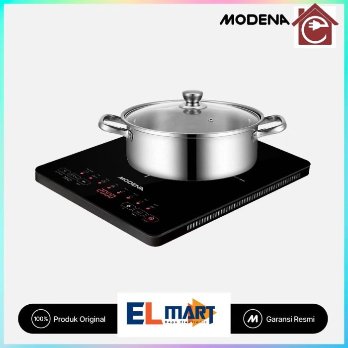 Jual Modena Kompor Induksi Free Panci PI 1311 RGBK 1311RGBK Induction ...